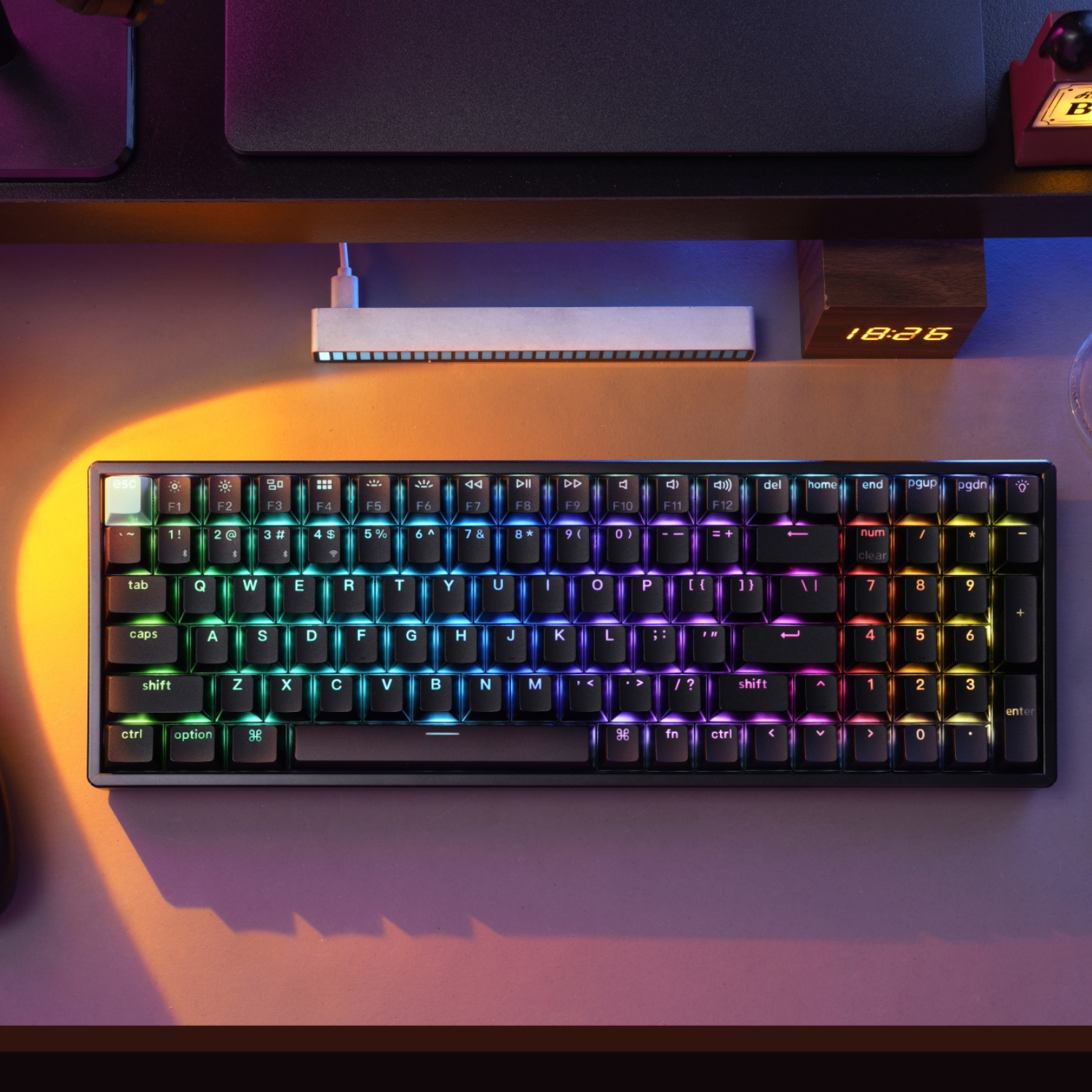 Keychron K4 HE 96% Magnetic Switch Hot-Swap RGB Wireless Keyboard – Black - Image 10