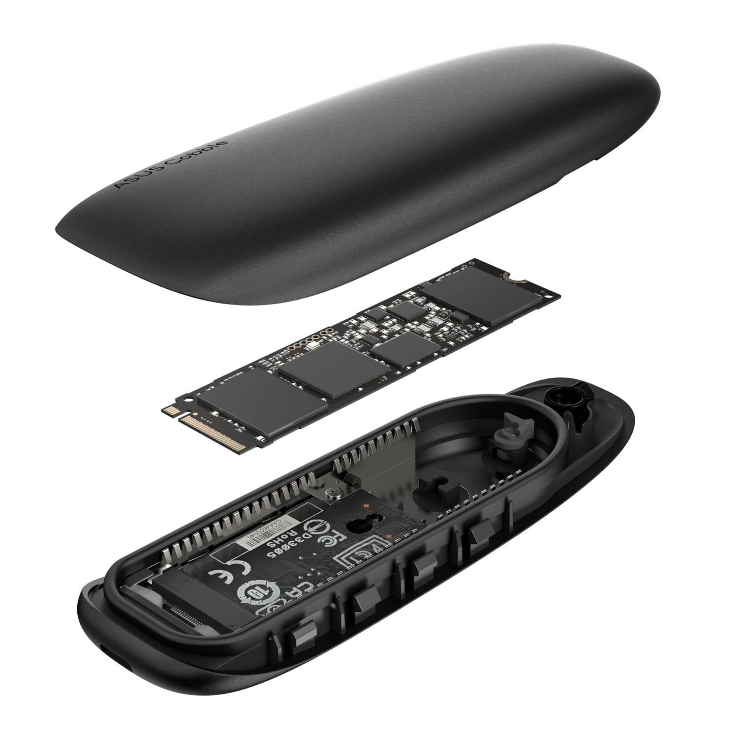 Asus Cobble M.2 SSD Enclosure - Black - Image 5