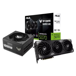 Asus TUF Gaming GeForce RTX 5070 OC Edition and 1000W 80 PLUS Gold Modular Power Supply Bundle