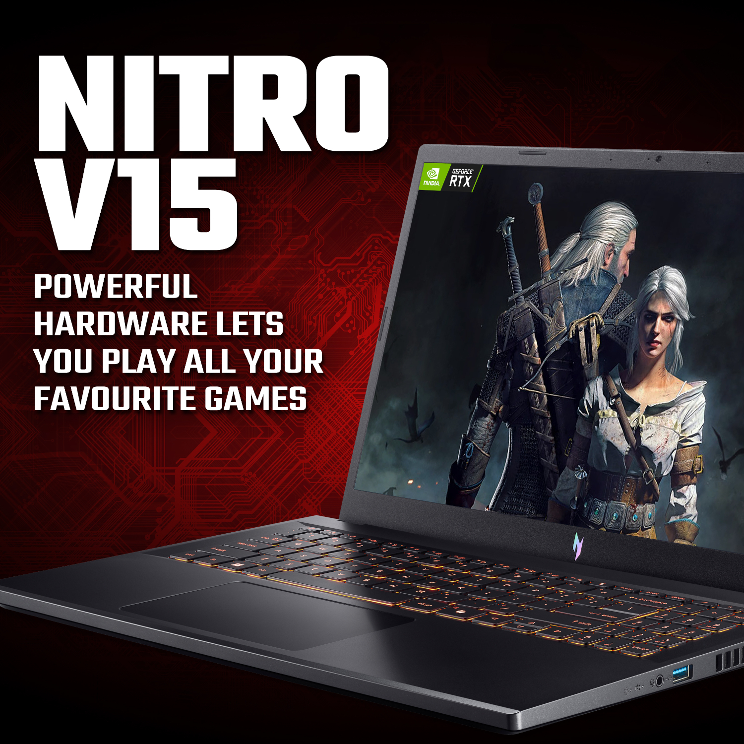 Acer NITRO V 15 Gaming Laptop 15.6″ | Intel Core 7 240H | 16GB | 512GB | RTX 4050 6GB | Windows 11 Home - Image 8