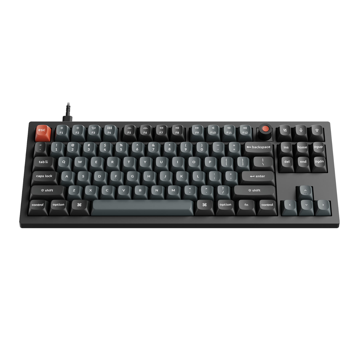 Keychron V3 Ultra 80% 8K Red Switch Hot-Swap RGB Wireless Keyboard - Black - Image 3